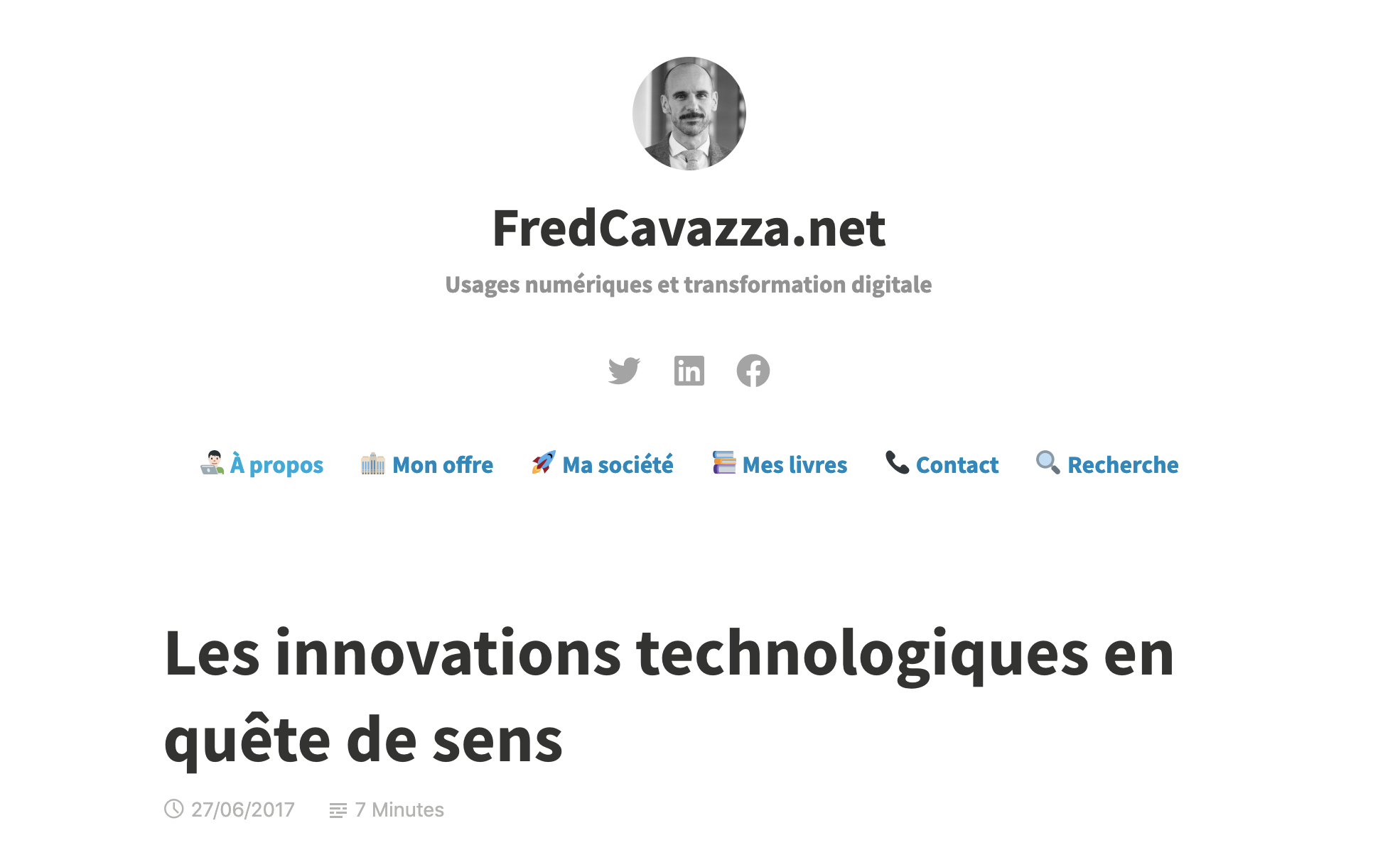 FRED CAVAZZA : Leviers de l'innovation