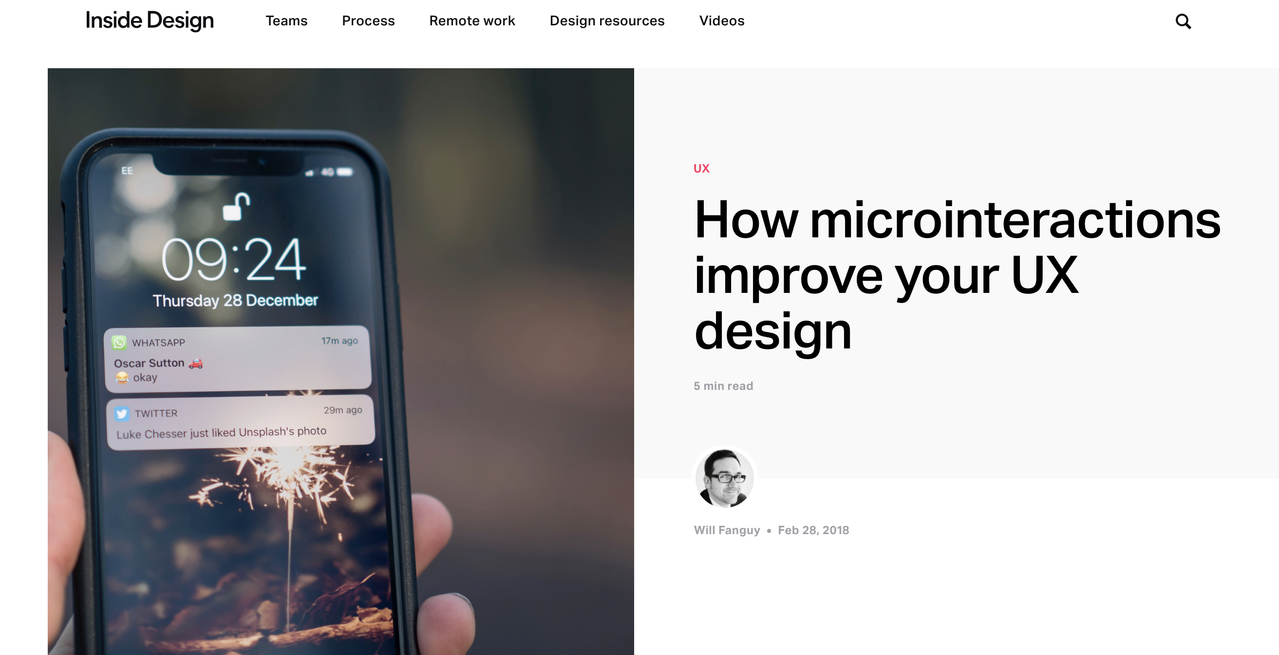 Micro interactions – UX Design