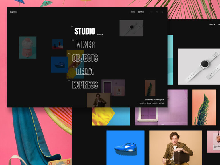 Animated Grids Layout Featured