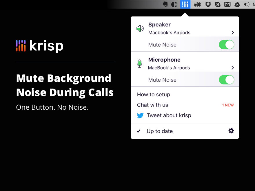 KRISP – Réduction active de bruit sur votre Mac