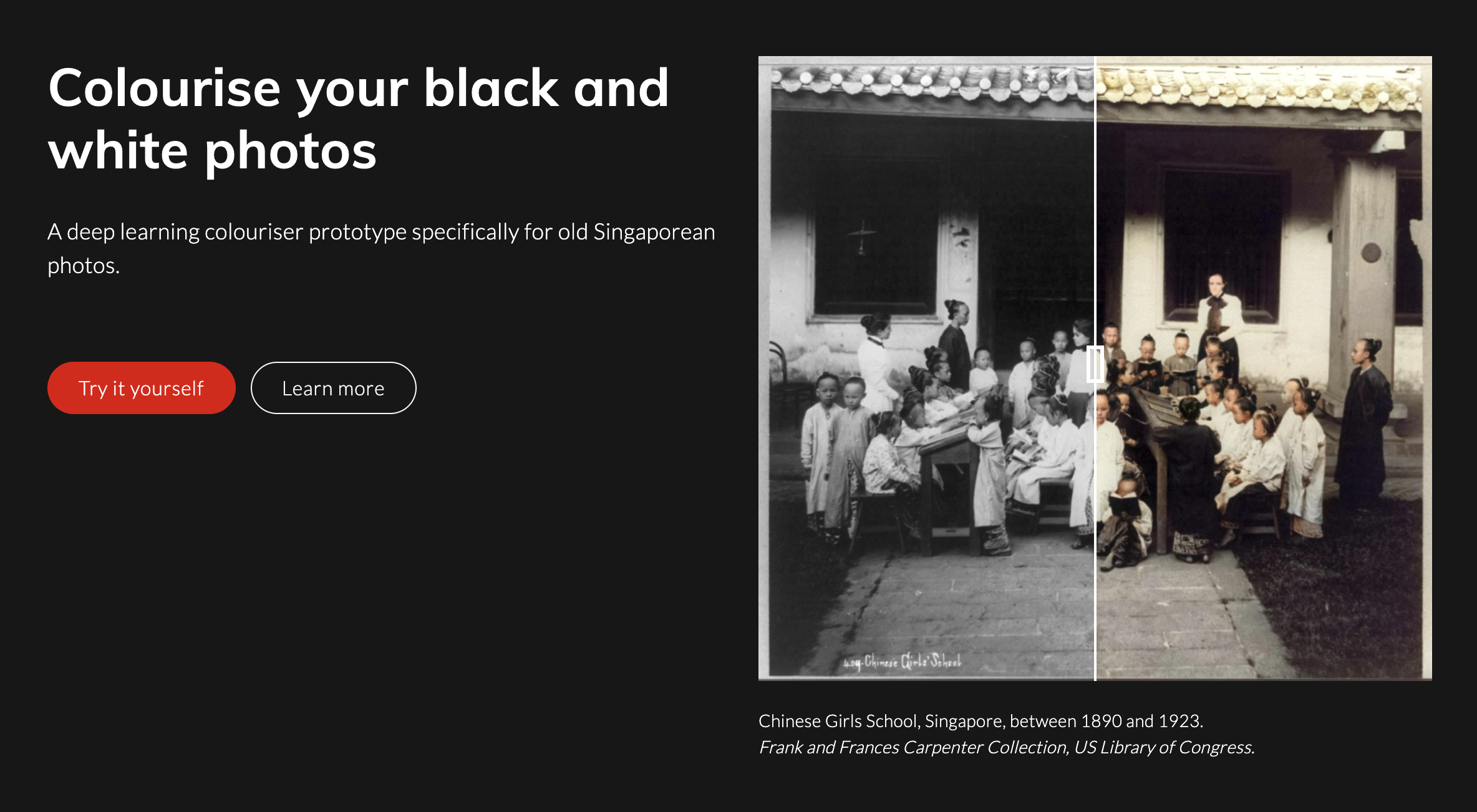 COLOURISE – Colorisez vos photos noirs et blancs