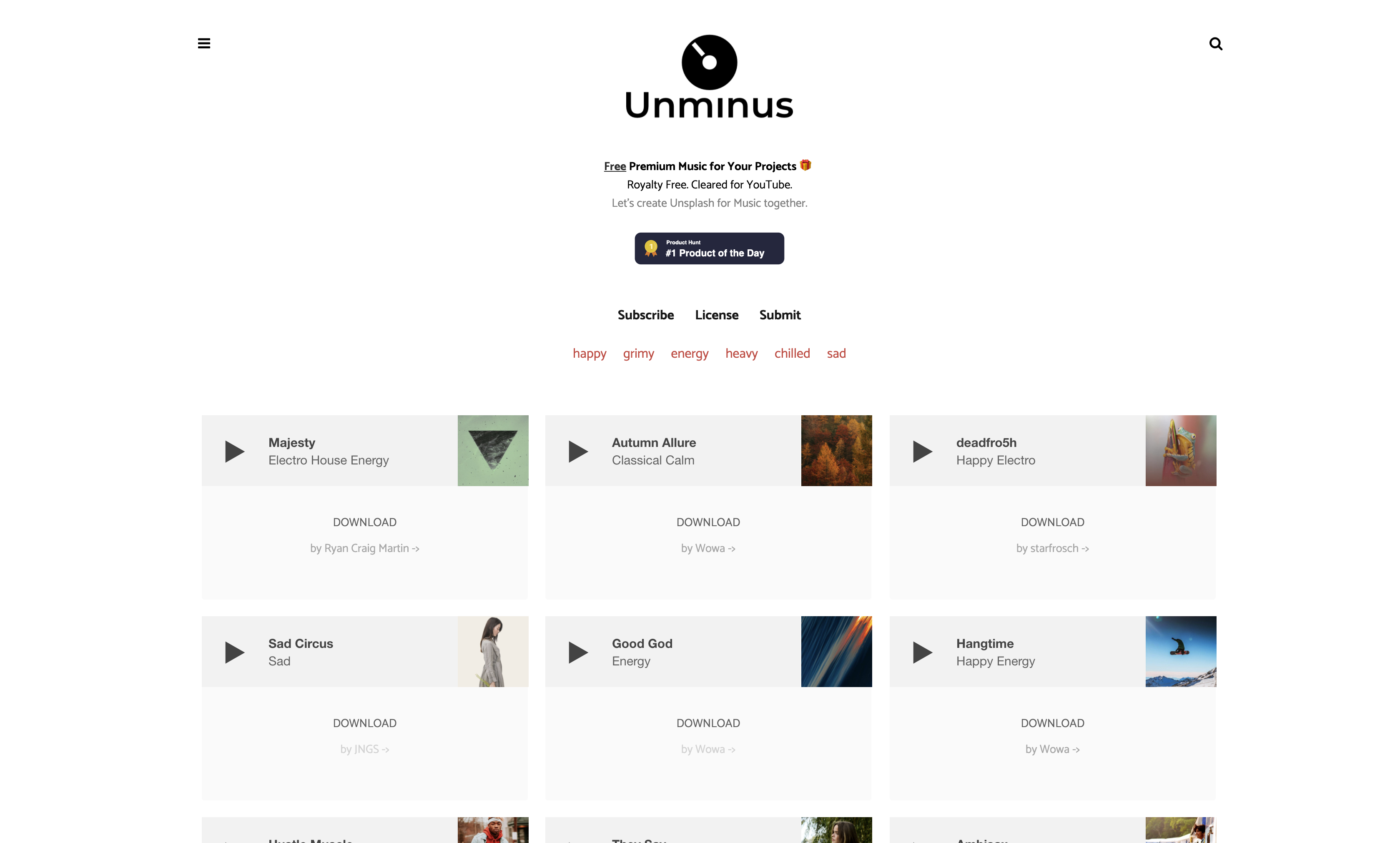 UNMINUS : musique gratuite en ligne