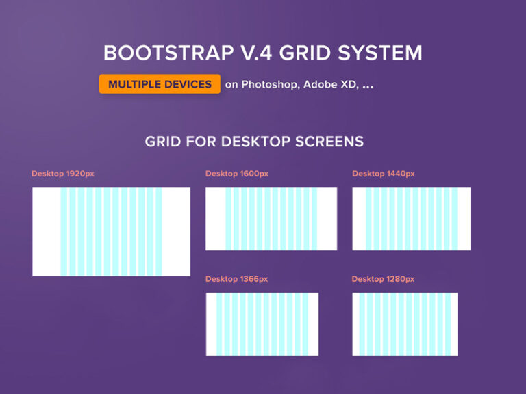 freebie bootstrap v 4 grid system psd xd fig png v3