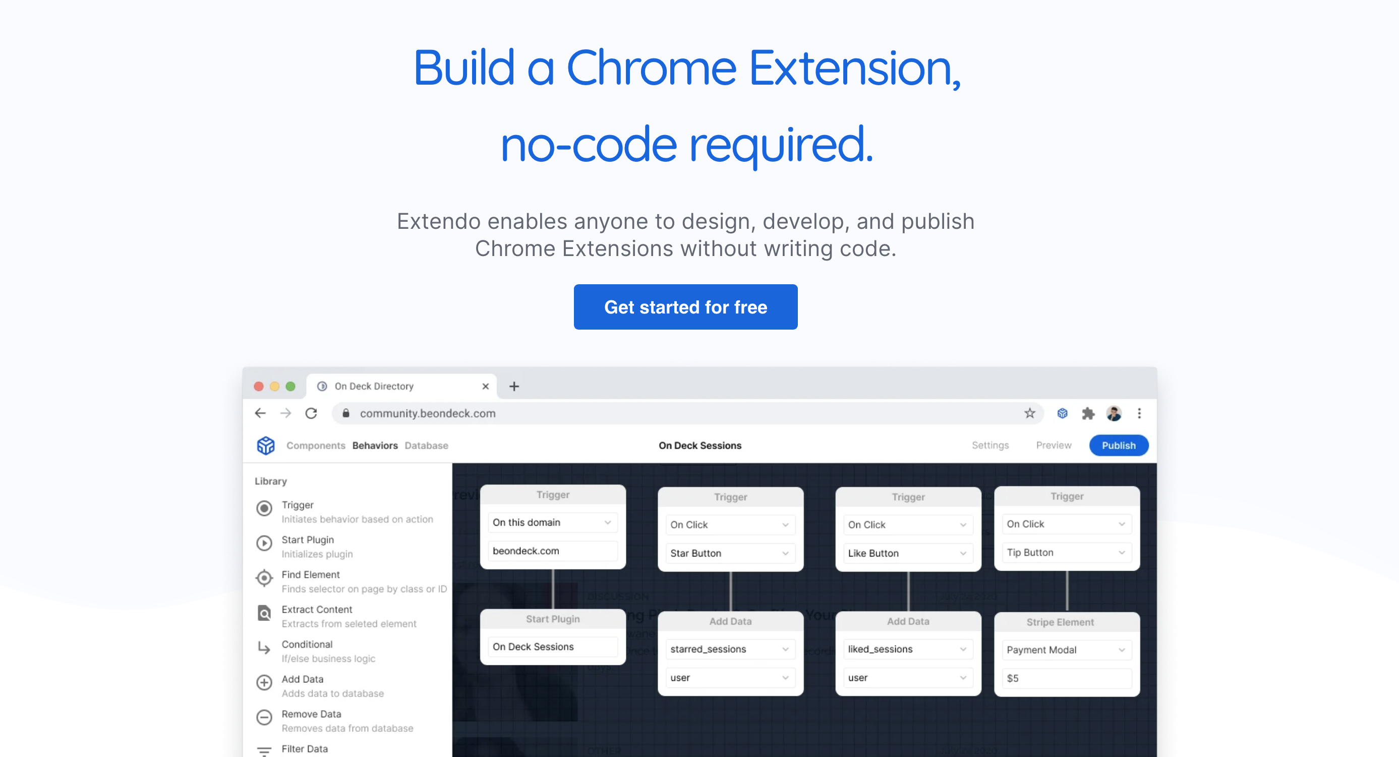 EXTENDO : Créer vos extension CHROME en NoCode
