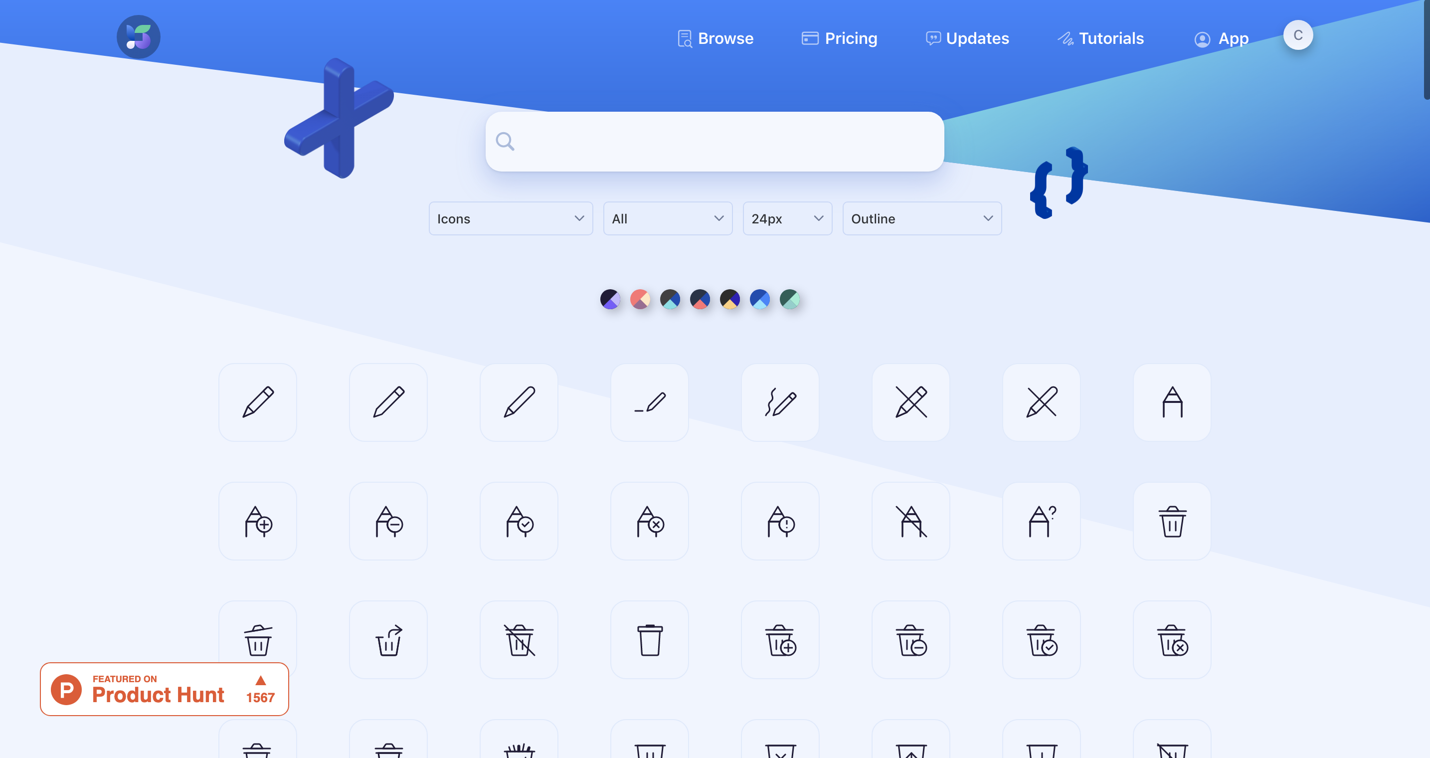 SHAPE : icons library