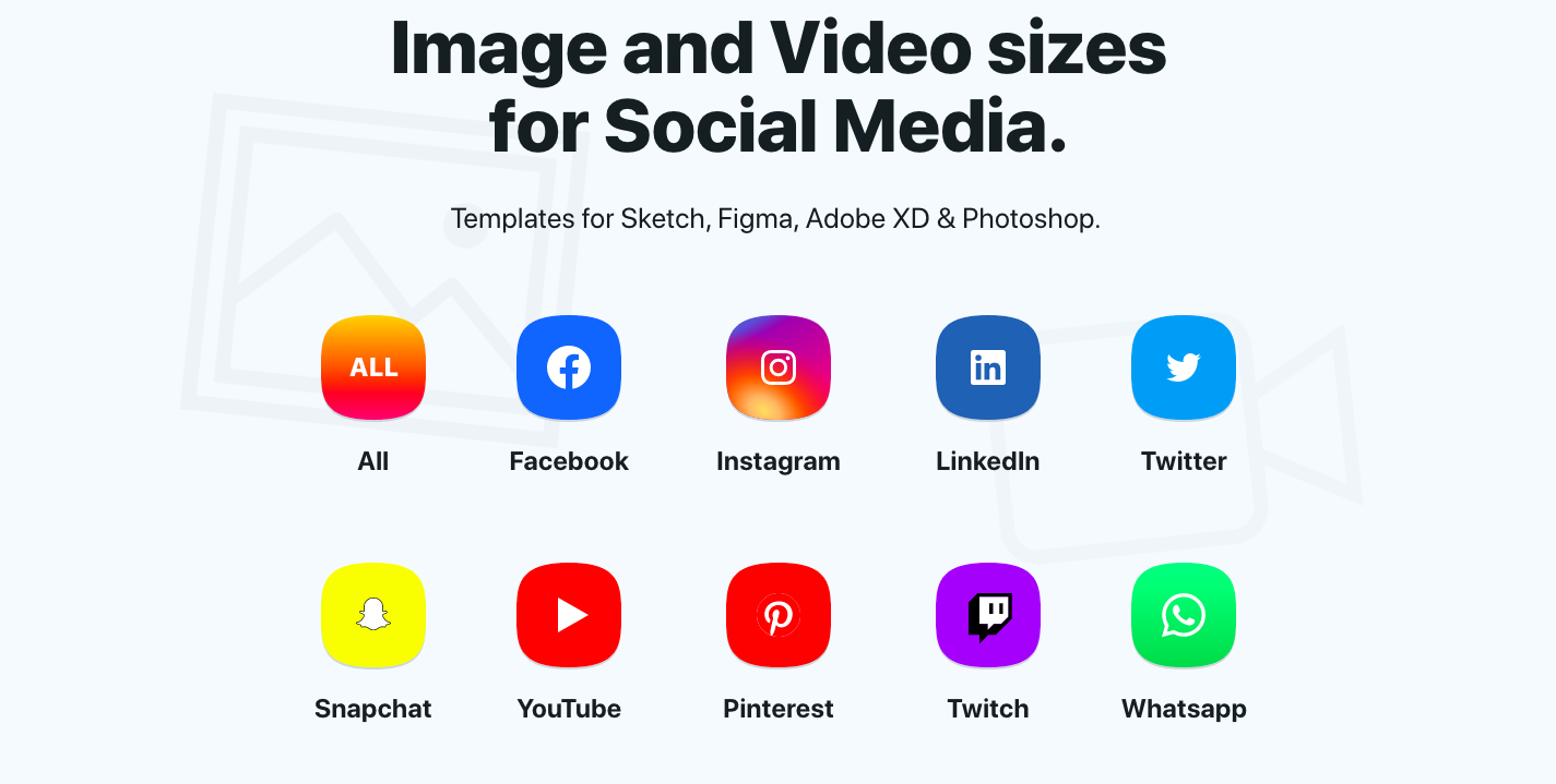 Social Sizes :  Formats Social Medias