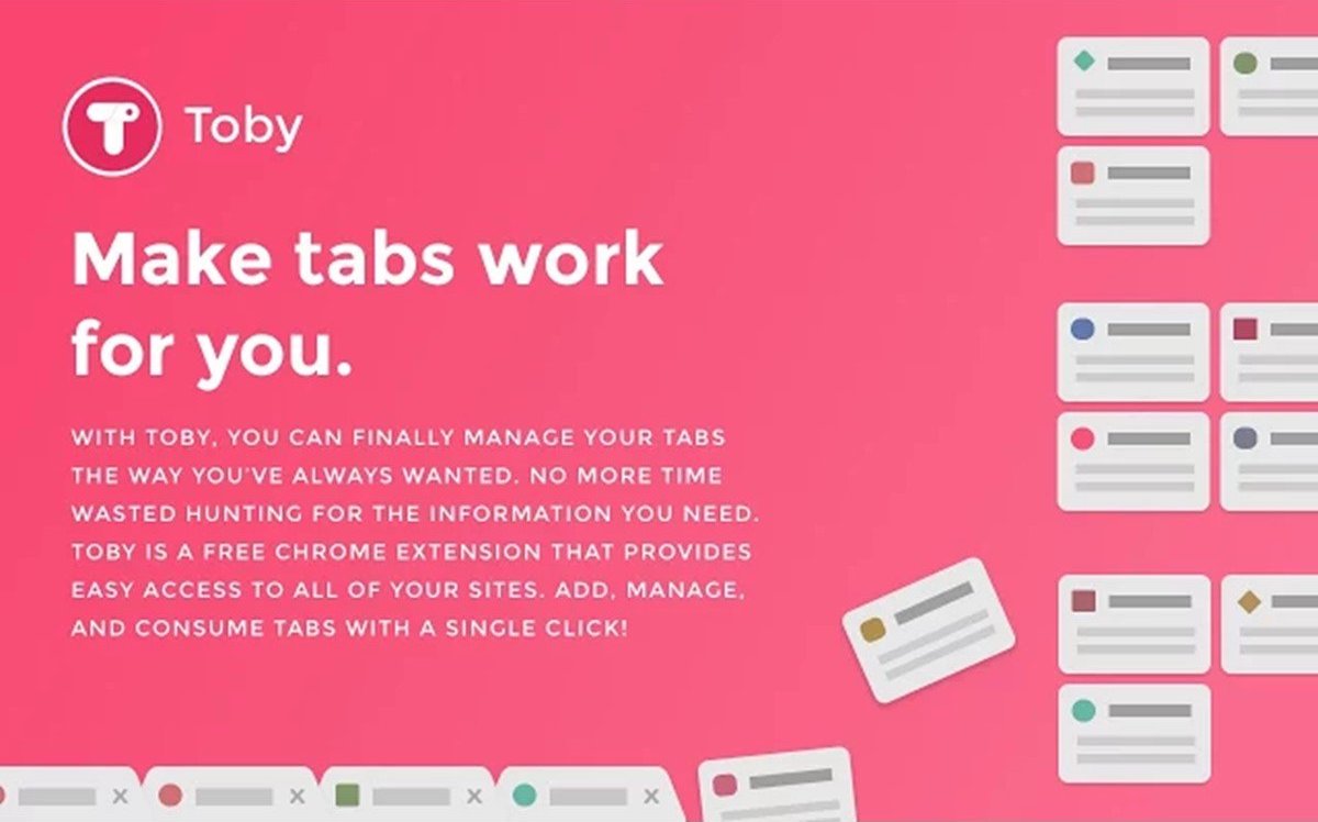 TOBY : Chrome Tab Manager