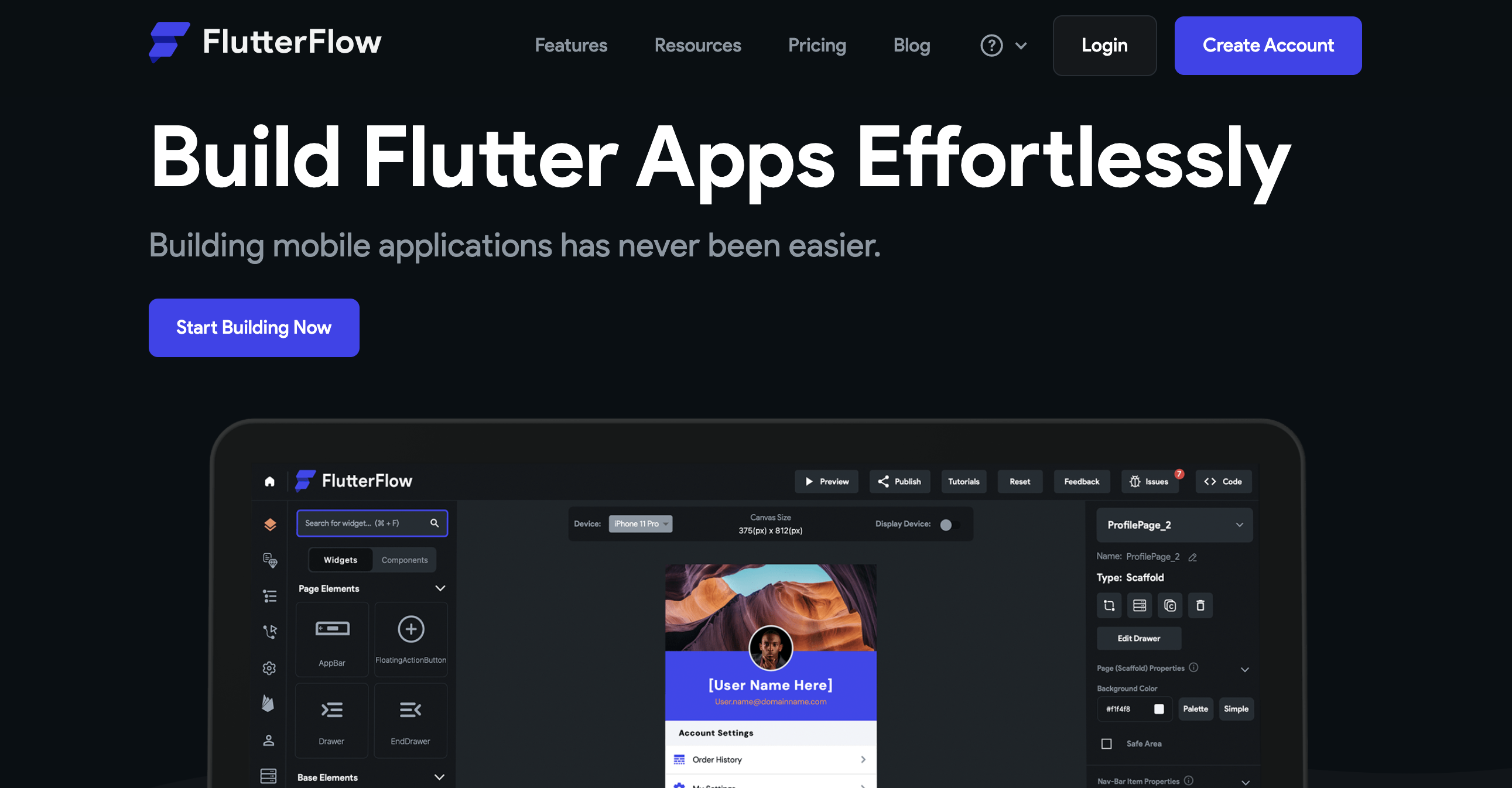 FLUTTER FLOW : Application Flutter avec un éditeur NoCode