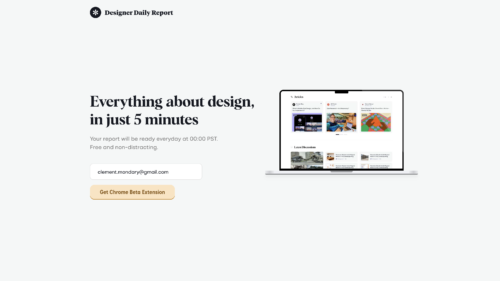 Designer Daily Report : Votre rapport Design Quotidien