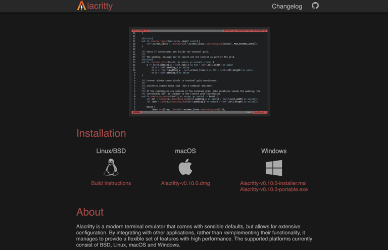 ALACRITTY : Terminal cross platform hautement paramétrable