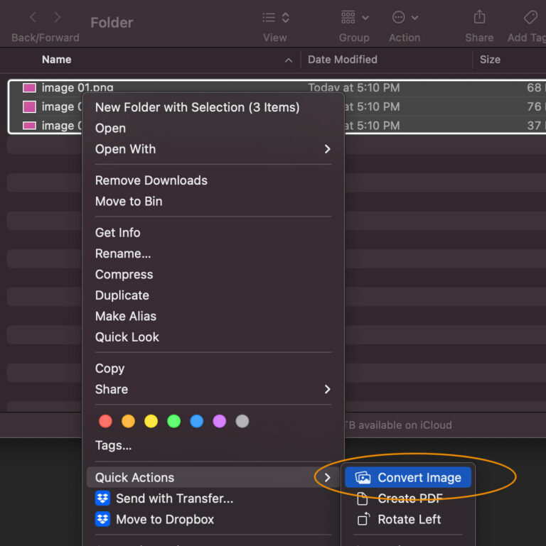 Le moyen le plus rapide de convertir des images dans d’autres formats sur Mac.