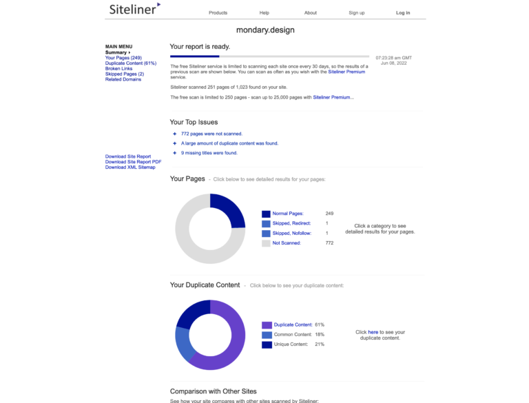 SITELINER : Auditez votre site web