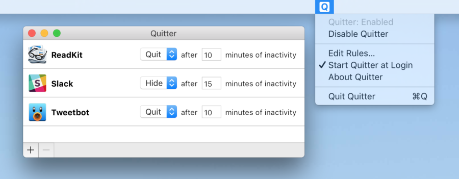 QUITTER : fermer automatiquements vos applications mac inactives
