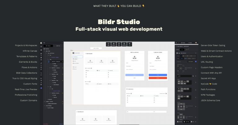 BILDR : Votre site web grace au NoCode