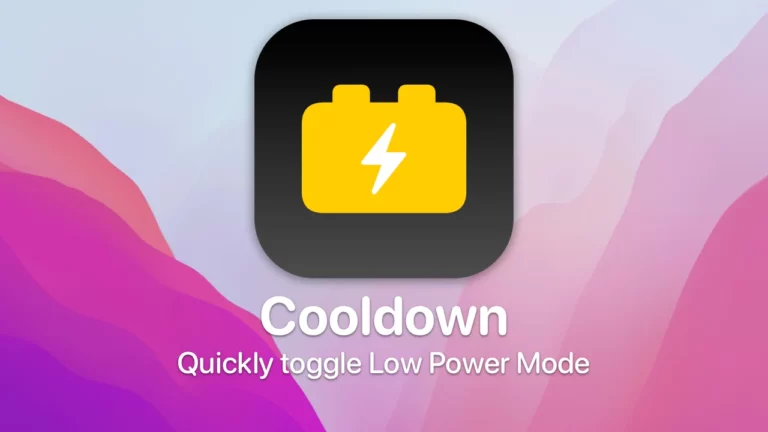 COOLDOWN : Accès rapide au mode faible consommation sur MacOS