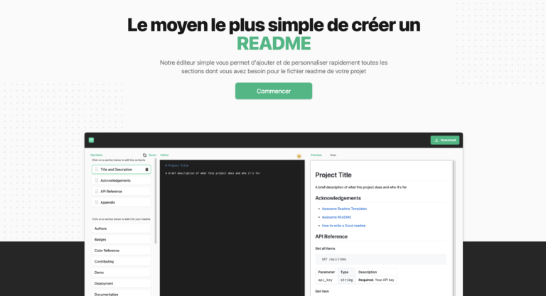 README.SO : Le moyen le plus simple de créer unREADME