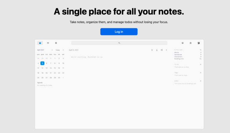 WASHI : Notes en Markdown