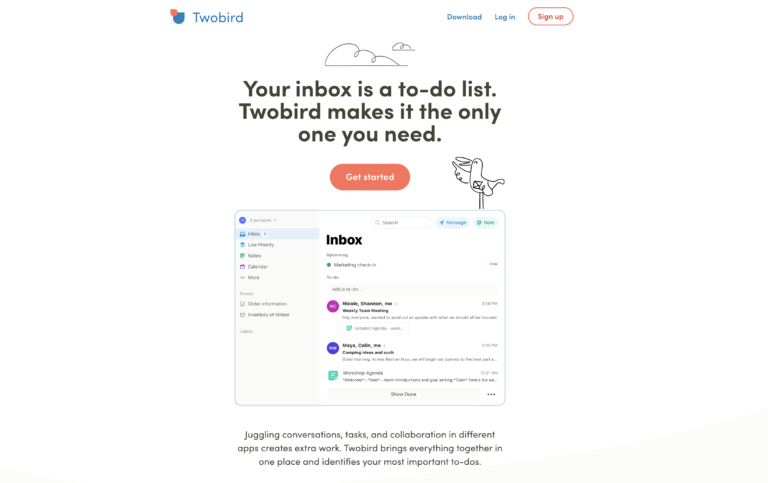 TWOBIRD : Client « Inbox Zero » et désabonnement rapide