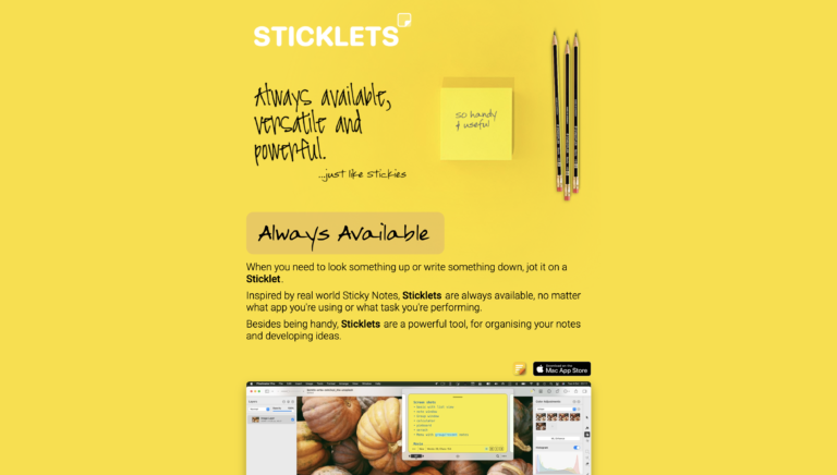 STICKLETS : La puissance des post-its sur votre mac