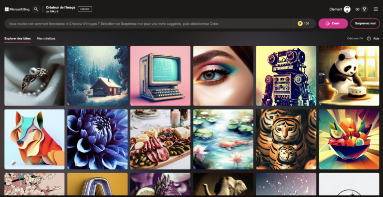BING IMAGE CREATOR : générez des images à l’aide de l’intelligence artificielle.