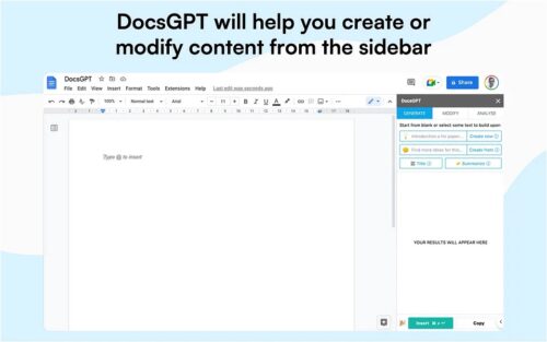 DocsGPT : DocsGPT, l’outil d’IA pour Google Docs