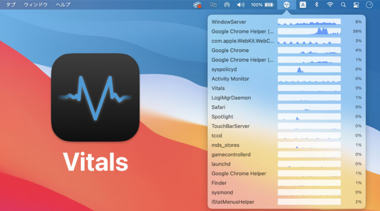 VITALS : Moniteur de processus macOS minimaliste