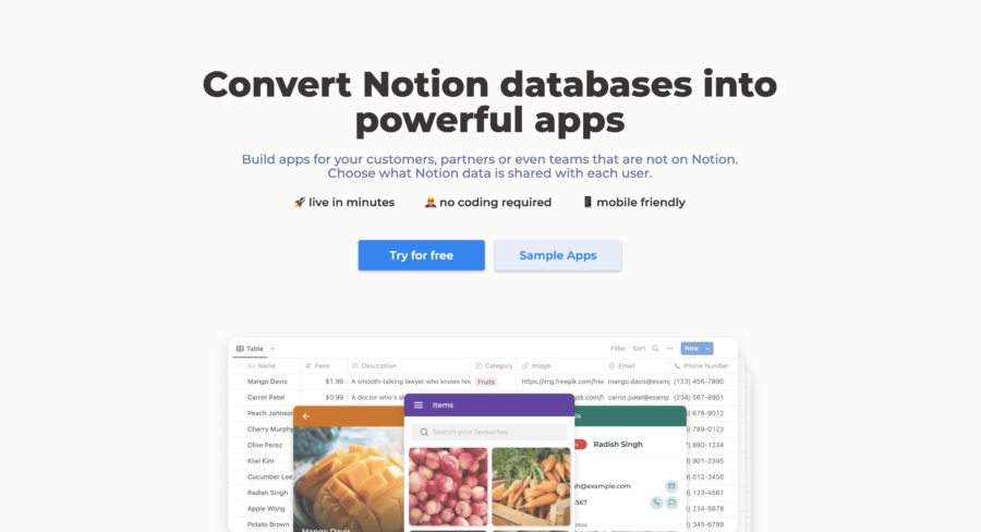 NOTION APPS : Convertir les bases de données Notion en applications mobiles sans codage