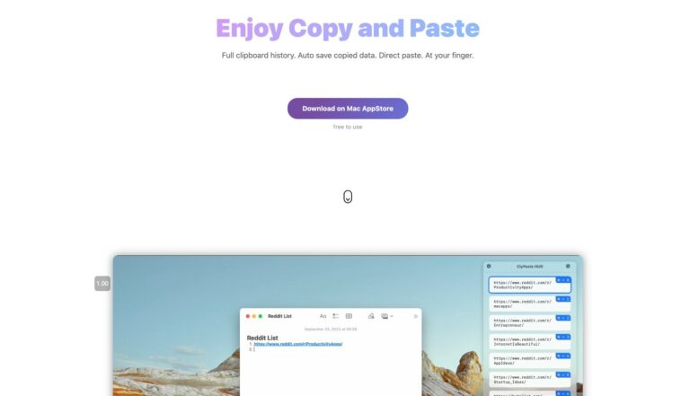 CLYPASTE : Gestionnaire de presse-papier MacOS