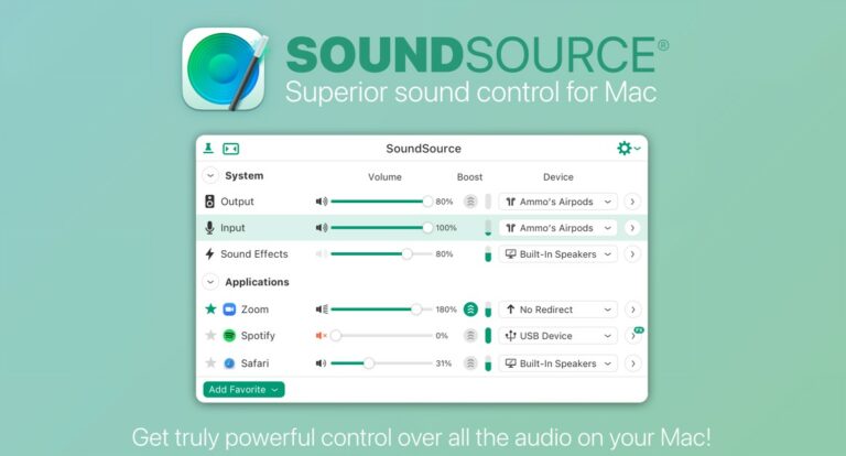 SOUDSOURCE : Gérer vos sorties audio MacOS finement