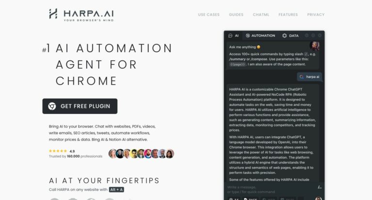 HARPA.AI : Votre copilote IA dans chrome