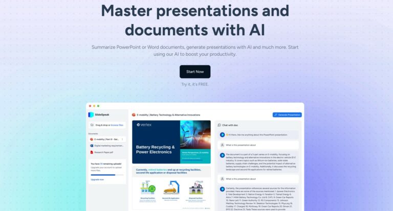 SLIDE SPEAK : Maîtriser les présentations grâce à l’IA