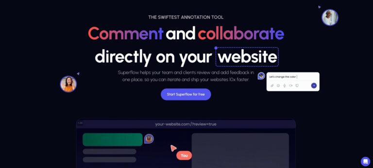 SUPERFLOW : Vos commentaires utilisateurs et wireframes directement sur votre site