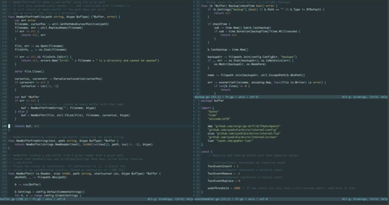 MICRO : Editeur de texte pour terminal avec coloration syntaxique