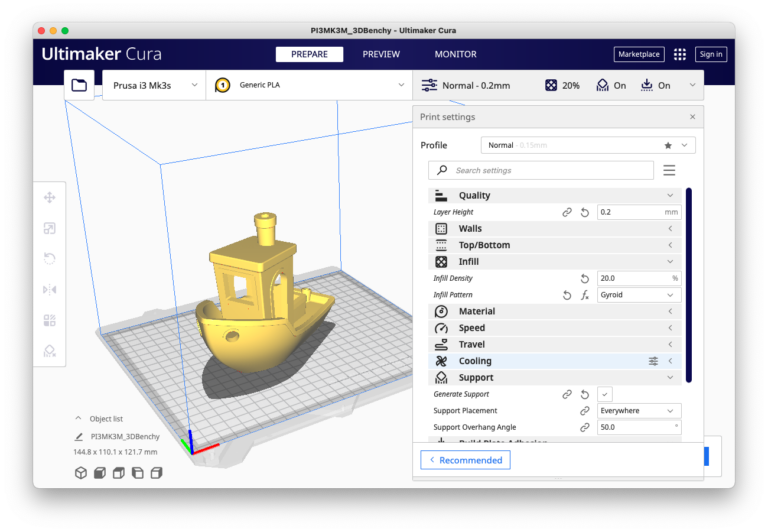 ULTIMAKER : Slicer gratuit pour impression3D