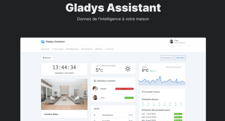 GLADYS ASSISTANT : votre compagnon domotique