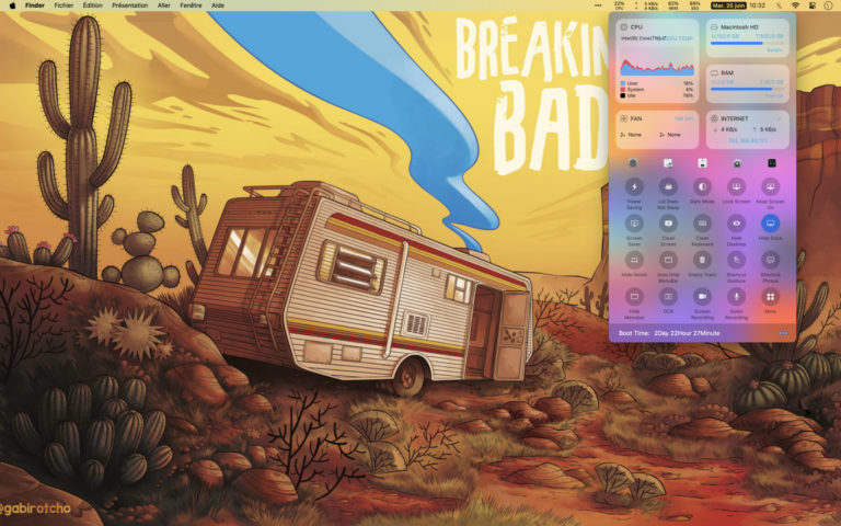 STATE : Votre system monitor dans la barre de menu