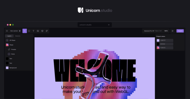 UNICORN : Créez des scènes animées et interactives pour votre site web.