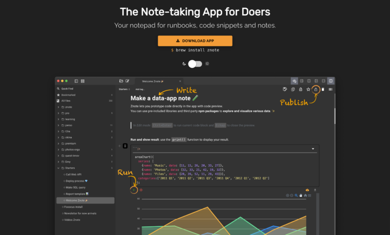 ZNOTE : L’application de prise de notes pour les faiseurs