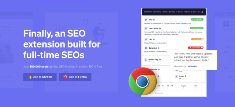 DETAILLED : Extension d’audit SEO pour Chrome