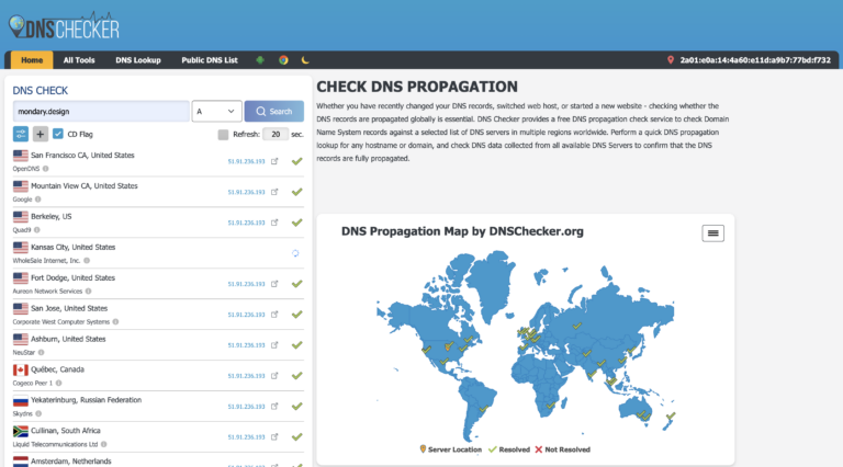 DNS Checker : un outil de vérification de la propagation des DNS 