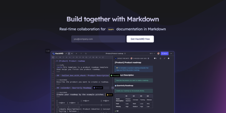 HACKMD : Le markdown facilement et en collaboratif