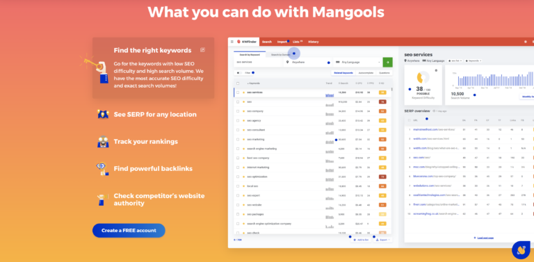 MANGOOLS : Les outils SEO, simplement !