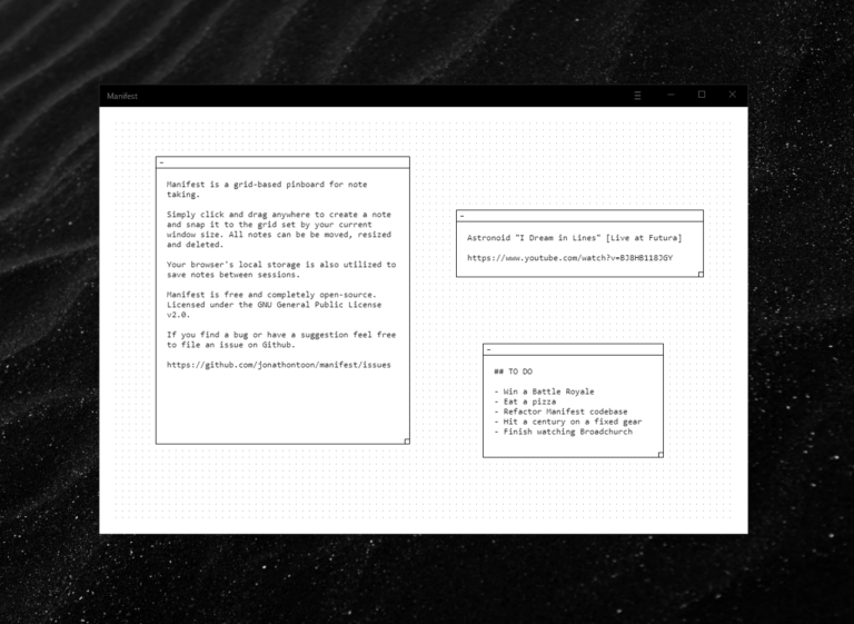 MANIFEST : Vos post-it en page d&rsquo;acceuil