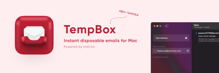 TEMPBOX : Vos emails jetables facilement