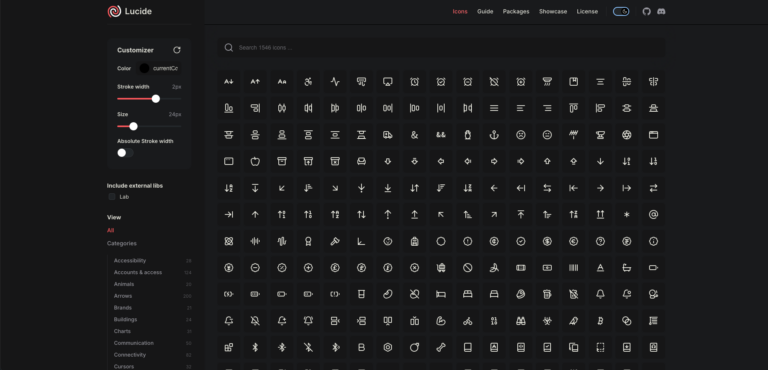 LUCIDE : Bibliothèque d&rsquo;icones