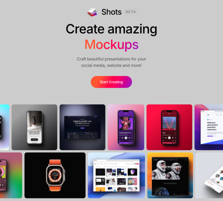 SHOTS : Créez des mockups étonnants