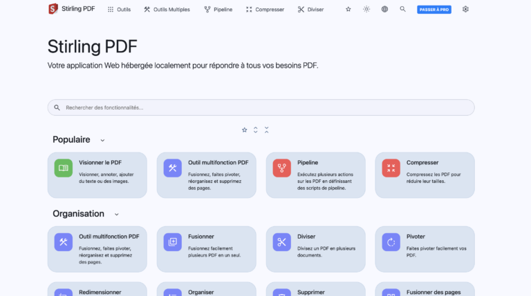 STIRLING PDF : La gestion de vos pdf, simplement