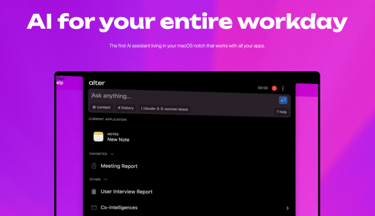 ALTER : L&rsquo;assistant IA ultime pour macOS