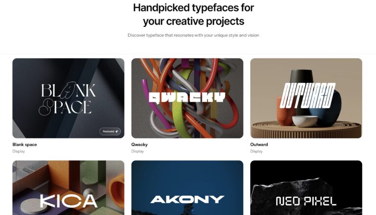TYPEFACES : Des typos vraiment sympas