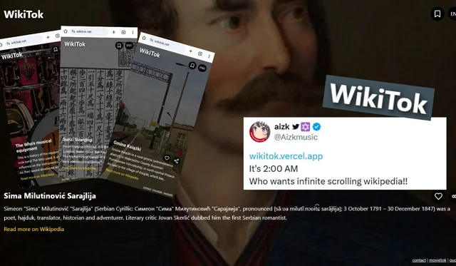 WIKITOK : Naviguer sur Wikipédia comme sur TikTok
